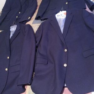 4 Stafford Sports Jacket. Navy Blue. 2 Buttons. 50L